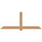 Ekena Millwork Eugene Smooth Timber Gable Bracket, Western Red Cedar, 84"W x 35"H x 5 1/2"D x 5 1/2"F, 10/12 Pitch GBW084X35X0606EUG00SWR - alternate 1